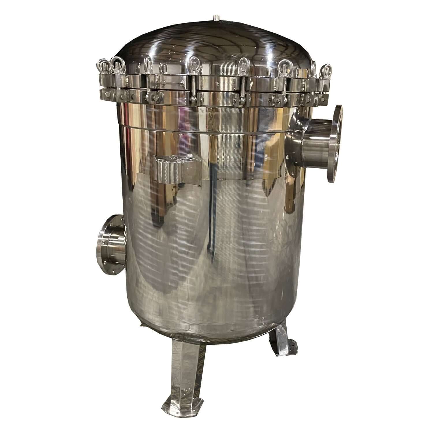 PRM #2 304 Stainless Steel 12 Bag Heavy Duty Multi-Filter Housing, 8 Inch Flange In/Out-150 psi
