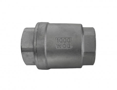 2 Inch NPT 304 Stainless Steel Spring Check Valve, 1000 WOG