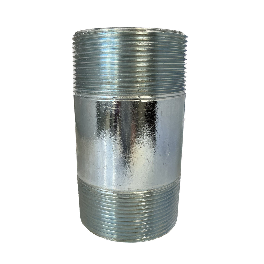 BMI 2 Inch x 6 Inch Galvanized Pipe Close Nipple | PRM