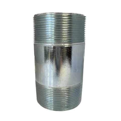 BMI 1-1/2 Inch x 6 Inch Galvanized Pipe Nipple, 150#, UL/FM