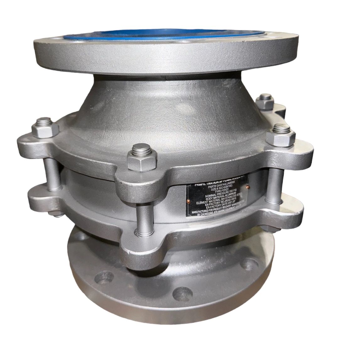PRM 6" Flame Arrestor; 150# Flanged; Aluminum Body; 304 SS Element