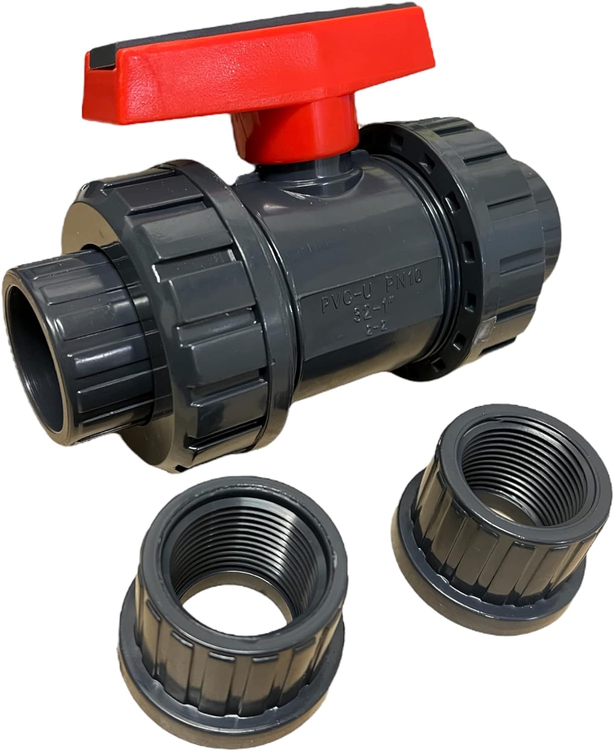 ERA Sch 80 PVC 1 Inch True Union Ball Valve, NPT Thread Connections