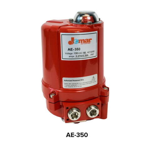 Jomar AE-350-24VDC Electric Actuator, Double Acting, NEMA 4x, Manual Override, 24VDC