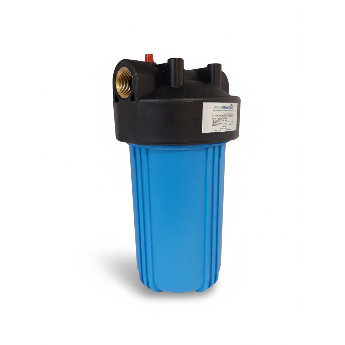 PRMFiltration 1 Inch NPT Heavy Duty Blue Polypropylene Single Cartridge Filter Housing, Uses 4.5 x 10 Inch Filter Cartridge