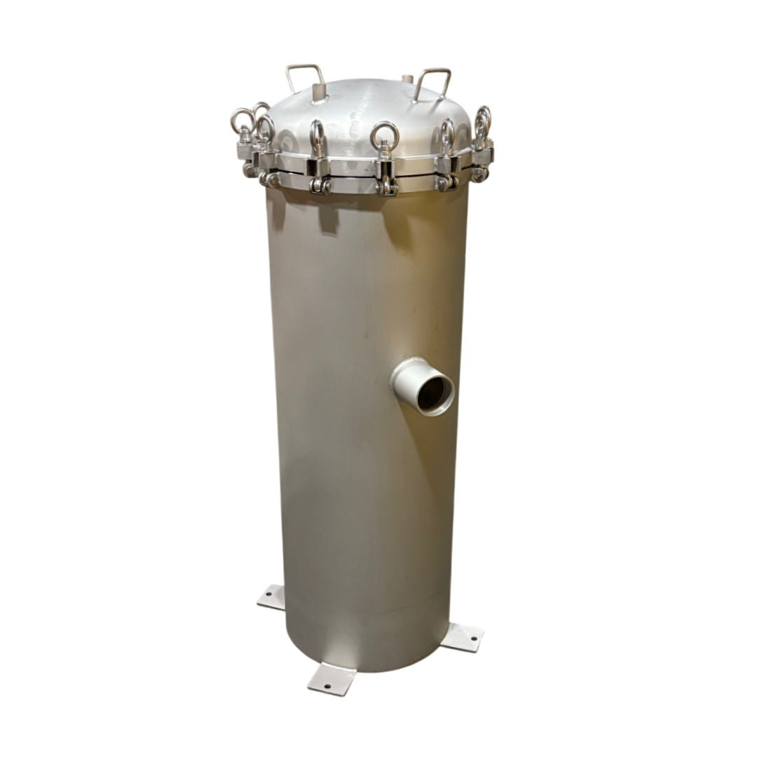 PRM CFX Series 304 Stainless Steel 22 Cartridge Filter Housing, Uses 40 Inch Cartridges, 3 Inch NPT In/Out