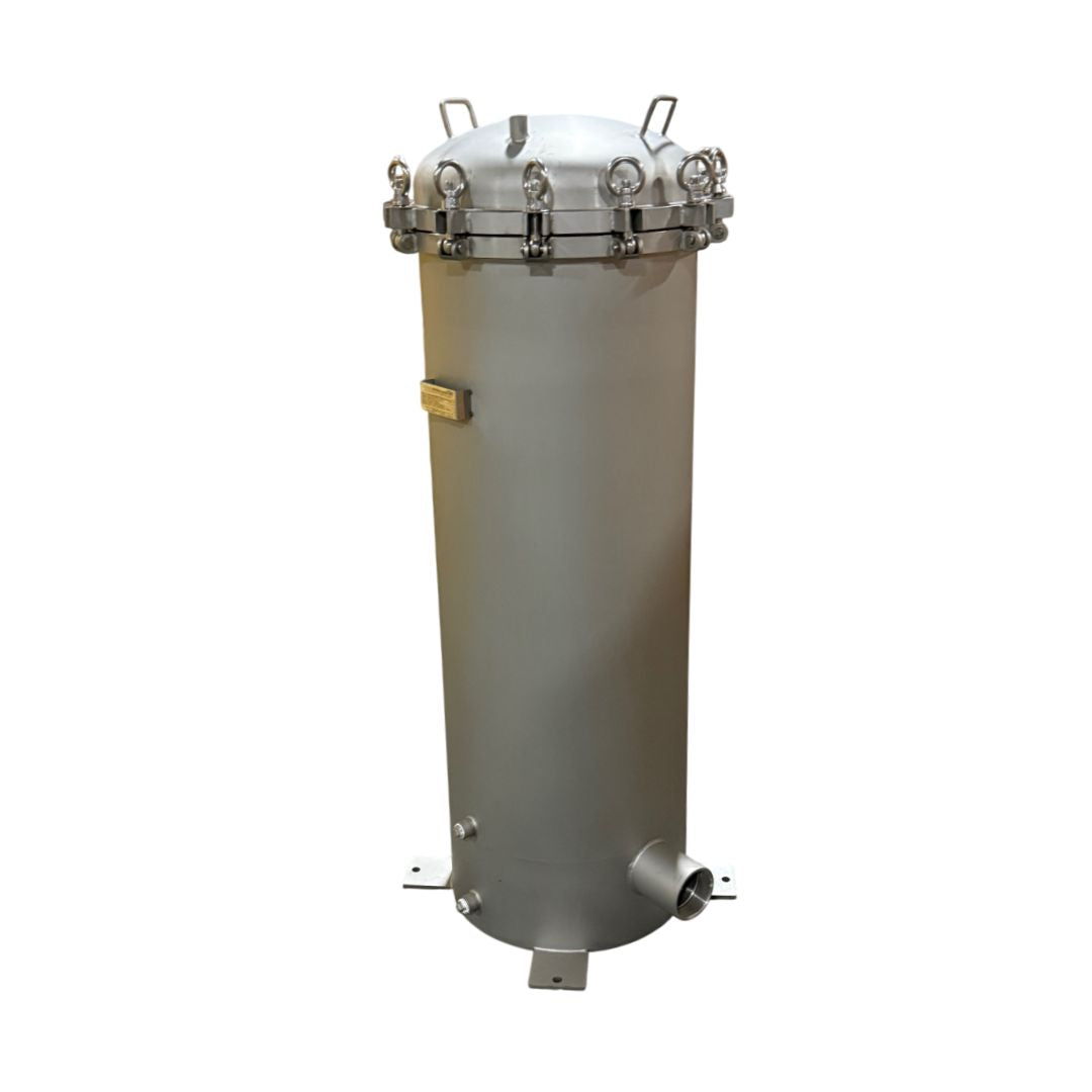 PRM CFX Series 304 Stainless Steel 22 Cartridge Filter Housing, Uses 40 Inch Cartridges, 3 Inch NPT In/Out