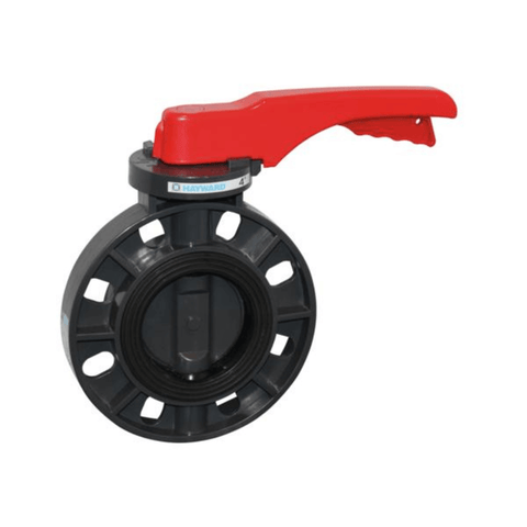 Hayward 2-1/2 Inch BYCS Series PVC Butterfly Valve, Lever, EPDM Seal