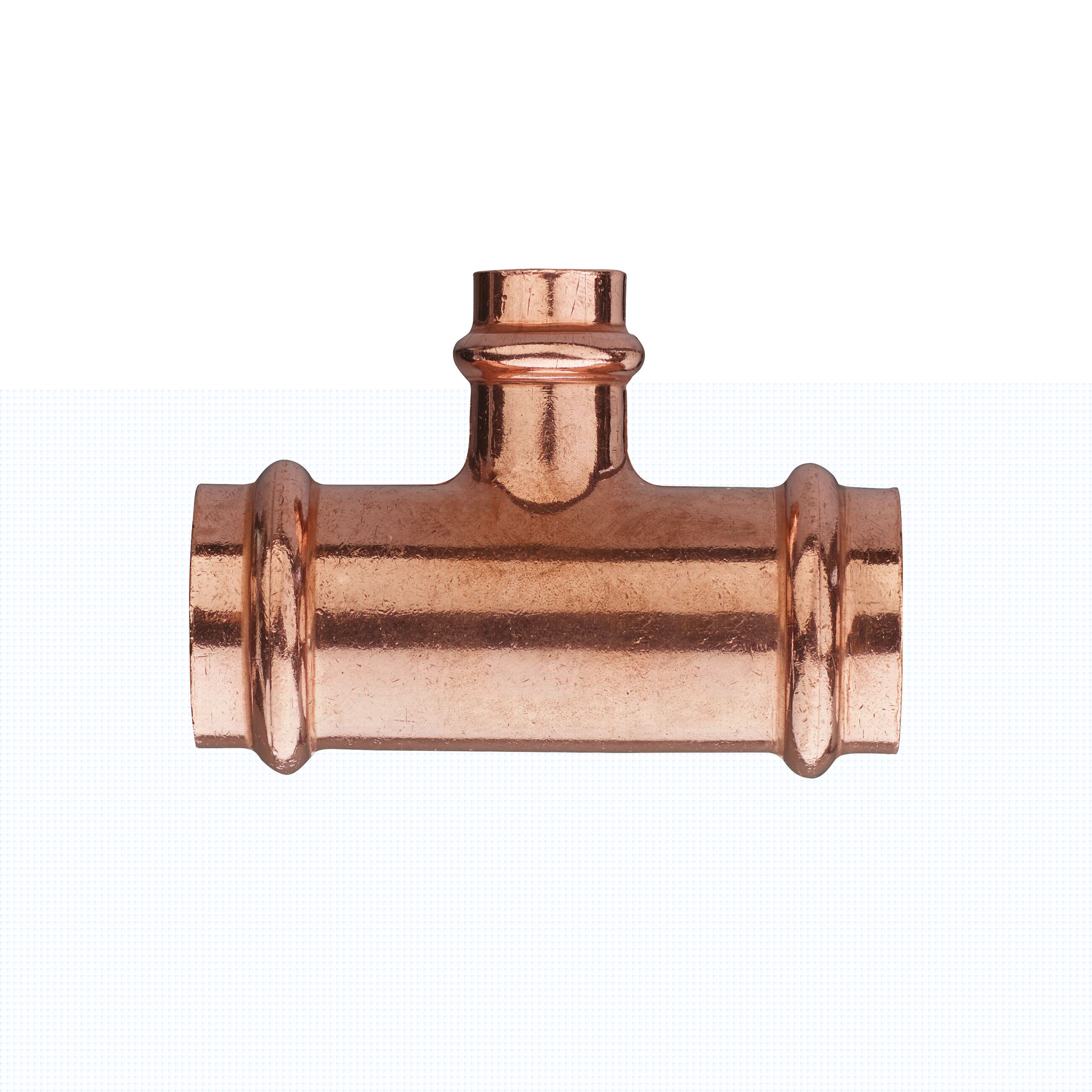 Bonomi 5V3300060604 - 1 Inch x 1 Inch x 1/2 Inch Copper Press Reducing Tee - Pack of 5