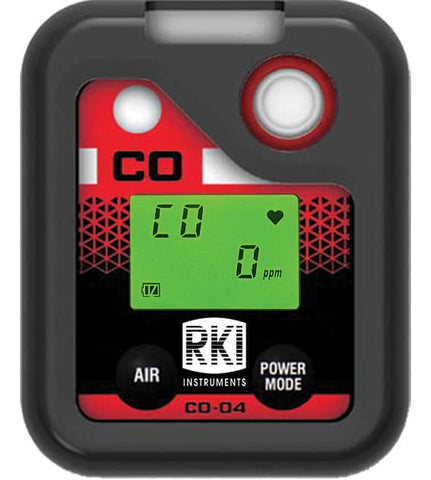 RKI Instruments CO-O4 Single Gas Monitor, Carbon Monoxide 0-2000 ppm, 73-0065