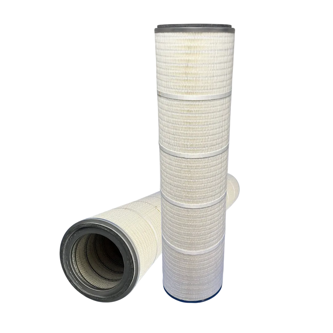 Dust Filter Cartridge - 12-3/4 Inch x 52 Inch Open Top/Closed Bottom No Bolt Hole - 80/20 Media - 4 Pack