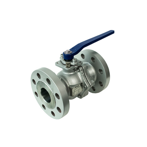 Jomar 600-228 2 Inch Carbon Steel Ball Valve 2 Piece, Full Port, Flanged Connection, Class 300, Stainless Steel Ball and Stem