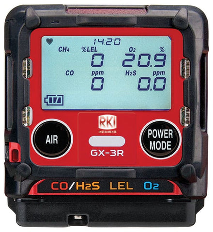 RKI Instruments GX-3R Gas Monitor Bundle with Pump and Case, 72-RA-C-58