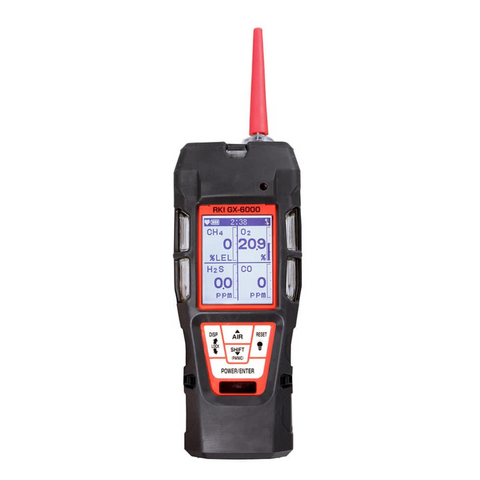 RKI Instruments GX-6000 Gas Monitor with Case, 72-6ABX-C-53