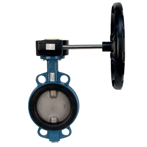 Ghibson Bonomi GN500S-10 10 Inch Gear Operated Wafer Butterfly Valve, SS Disc, EPDM Seat