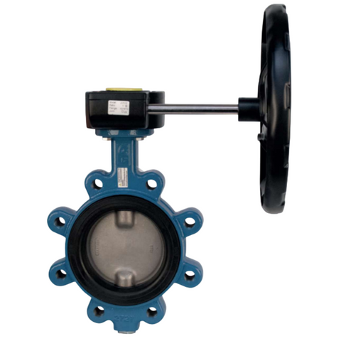 Ghibson Bonomi G541S-2 2 Inch Gear Operated Lug Butterfly Valve, SS Disc, BUNA-N Seat