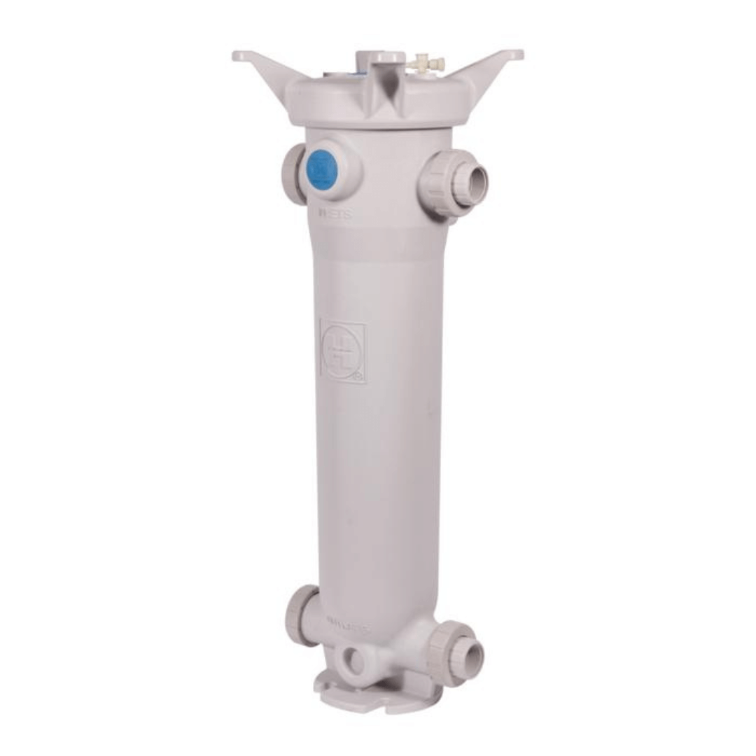 Hayward FLV Series 1-1/2 Inch Glass Filled Polypropylene #2 Bag Filter Housing, FPM Seals, GFPP Flanged End Connections