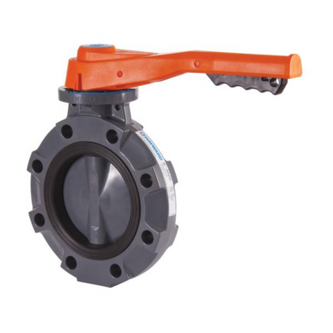 Hayward 2 Inch BYV Series PVC Butterfly Valve, Lever, EPDM Seal