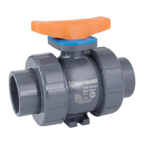 Hayward 4 Inch TBH Series PVC True Union Ball Valve, EPDM Seals, Socket