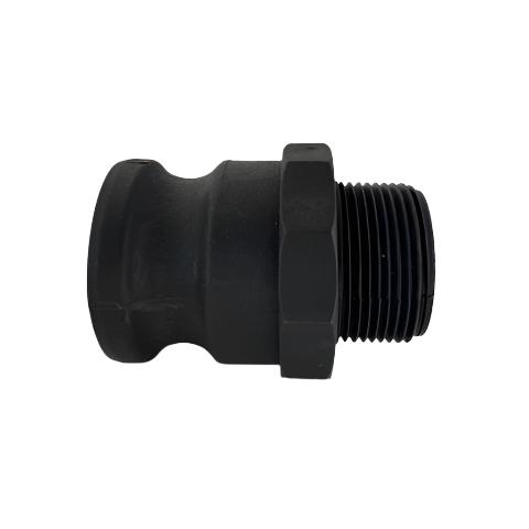 F150/125 Polypropylene Reducing Camlock Fitting Fitting, 1-1/2 Inch Male Camlock Coupler X 1-1/4 Inch Male NPT