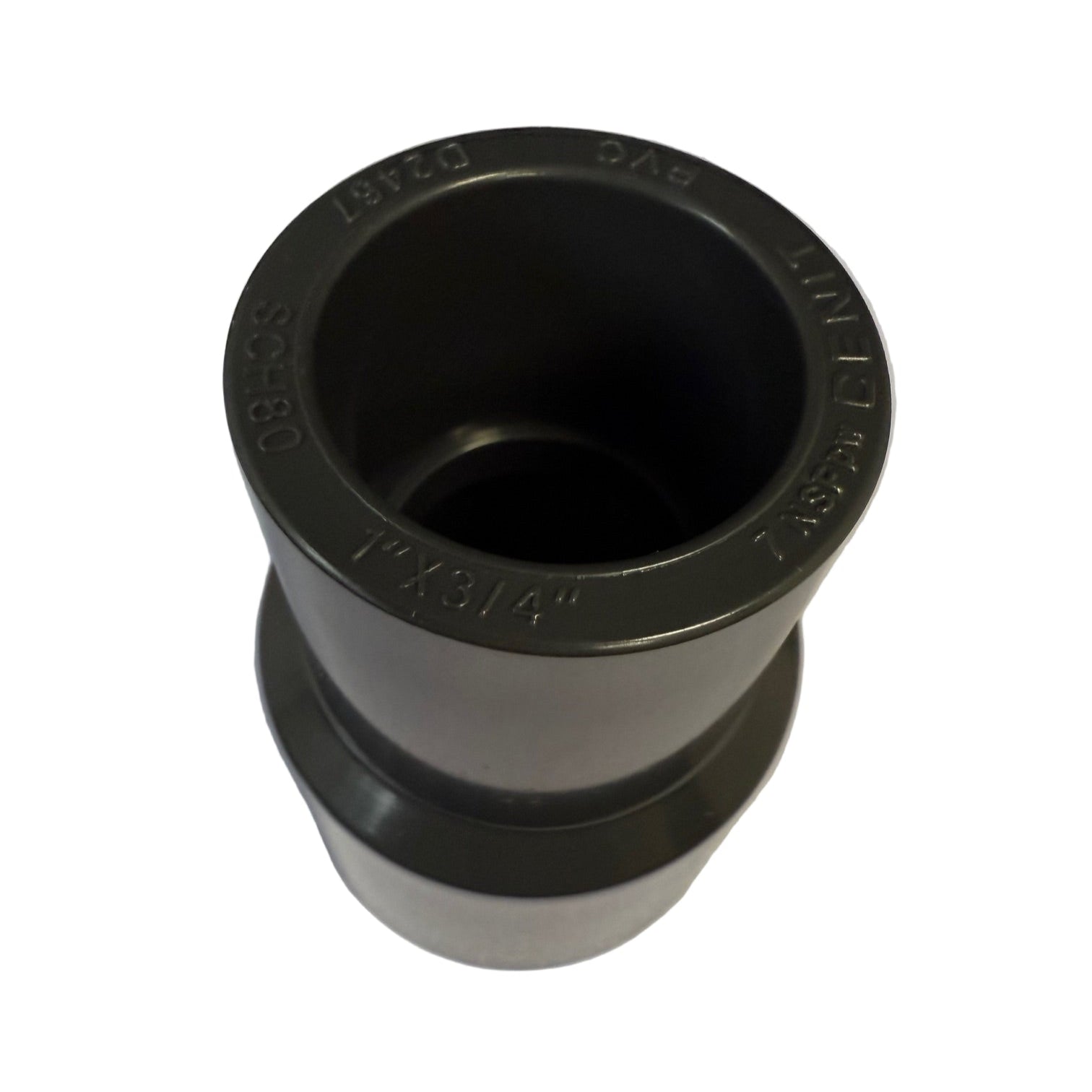 Cenit Sch 80 PVC 1 Inch X 3/4 Inch Bell Reducer Coupling, Socket X Socket, NSF Compliant
