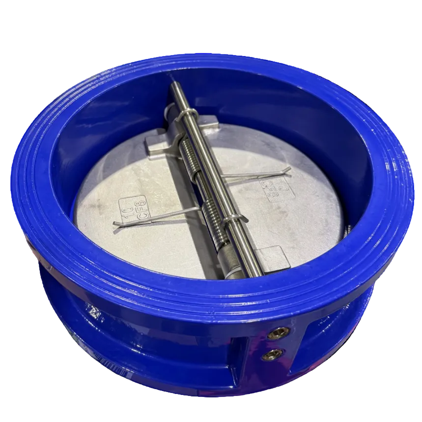 10 Inch Dual Plate Carbon Steel Wafer Style Check Valve, Viton Seat