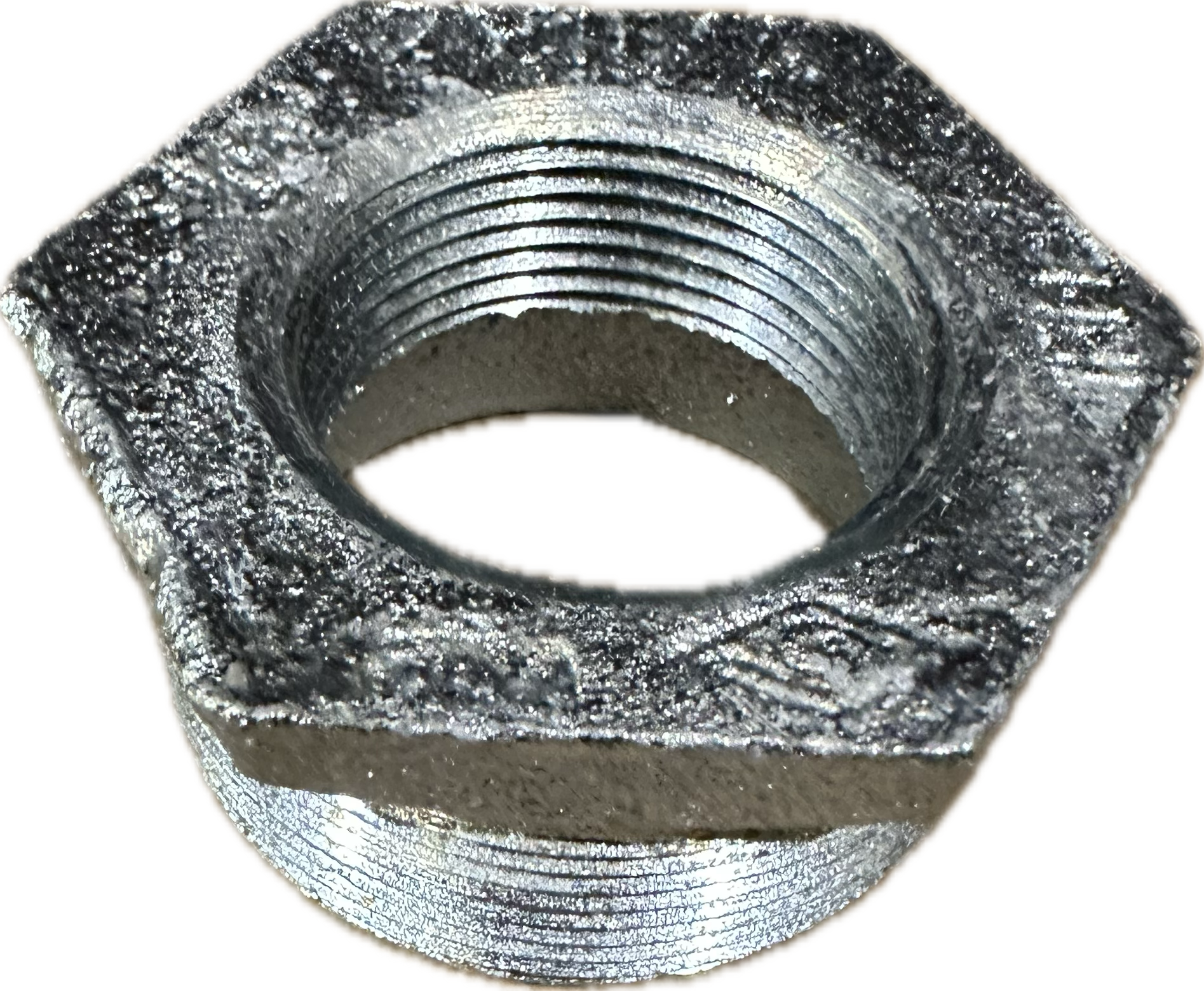 BMI 2" x 1-1/4" Galvanized Reducing Bushing, UL/FM