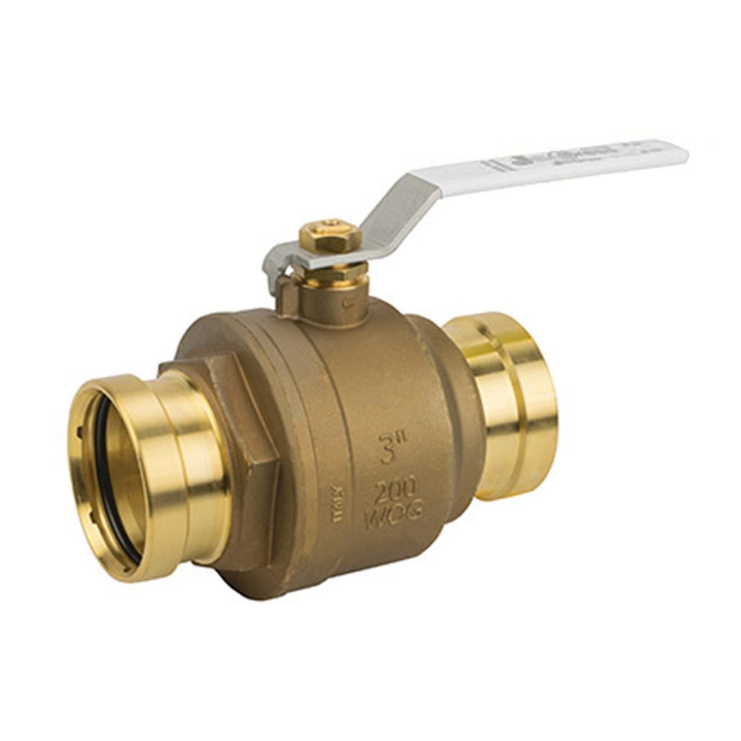 Jomar JP-100G XLC 2-Piece Lead Free Brass Ball Valve with Full Port Press XLC Connection, 200 WOG