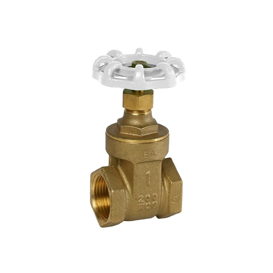Jomar T-301G Series Threaded Connection Lead Free Brass Solid Wedge Gate Valve with Non-Rising Stem