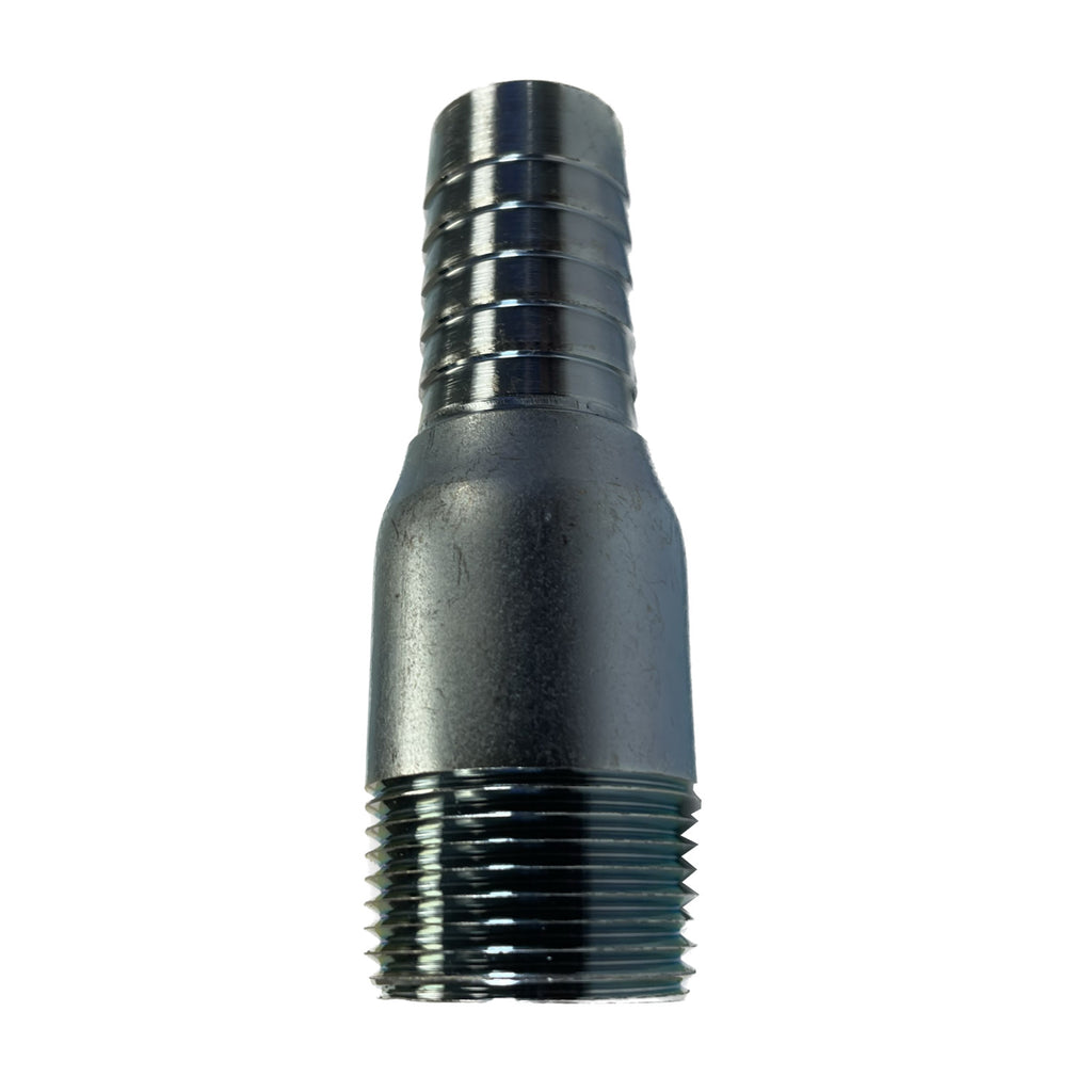 Zinc Hose Barb Fitting – 3" ID Hose X 3" MNPT – Straight Combination Nipple SF300SP – Male-to-Male
