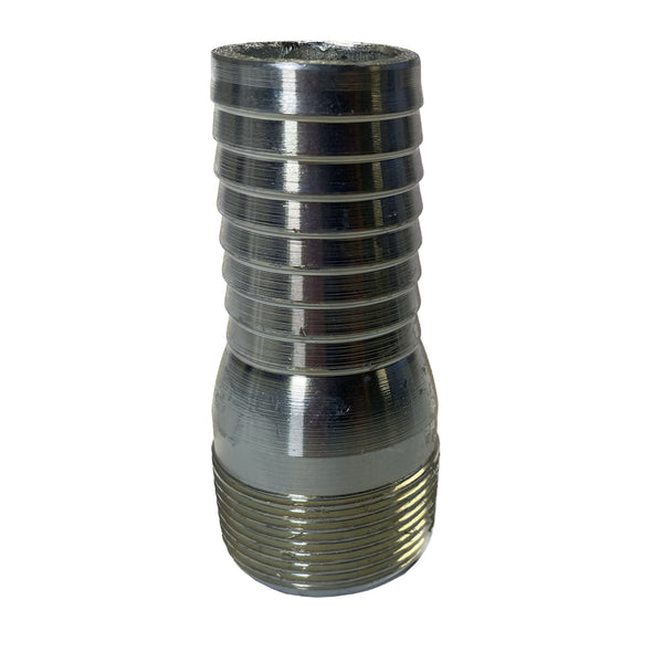 thumbnail image 2 of Zinc Hose Barb Fitting – 3" ID Hose X 3" MNPT – Straight Combination Nipple SF300SP – Male-to-Male 2 of 4