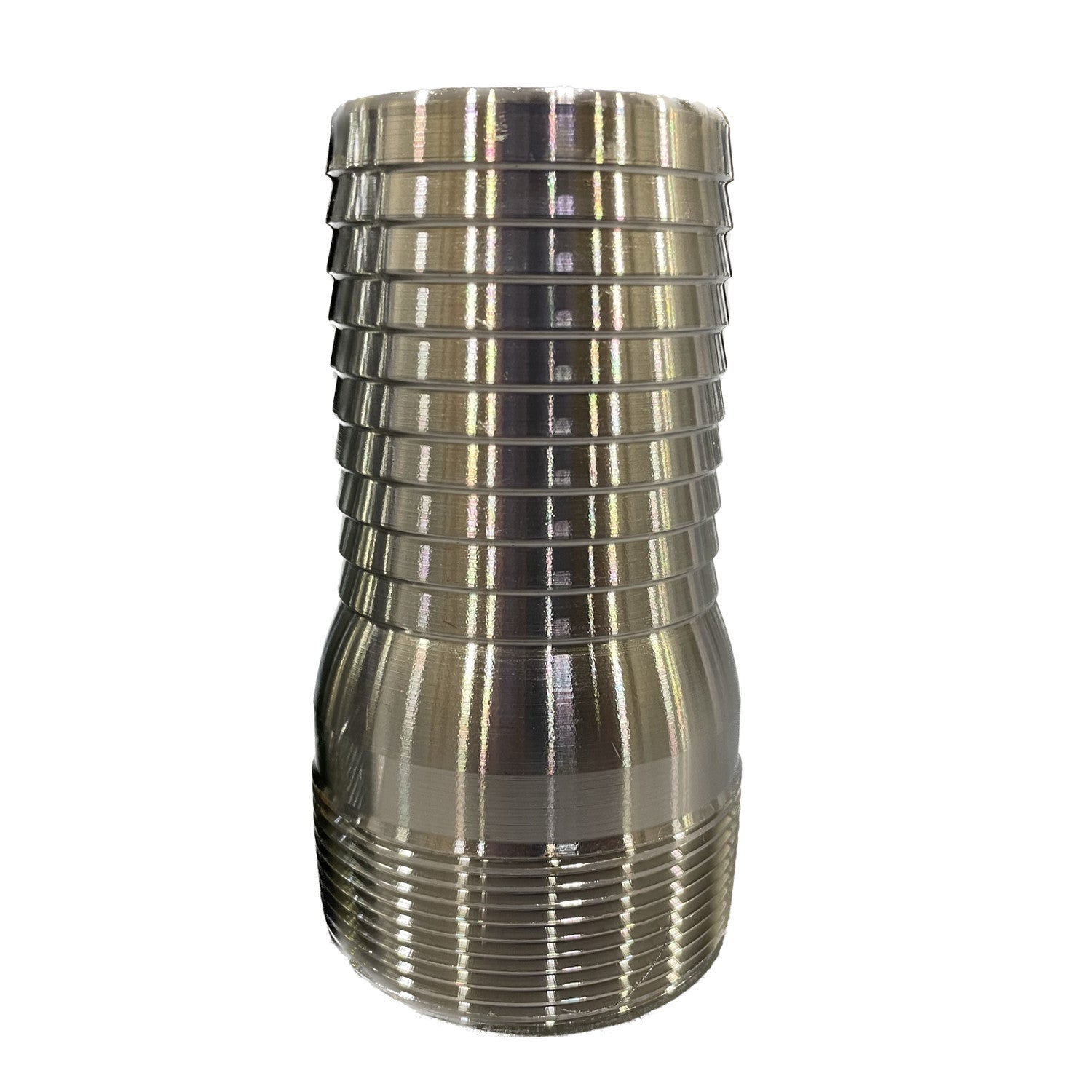 Galvanized King Nipple, 2 Inch MNPT Thread X Hose Barb