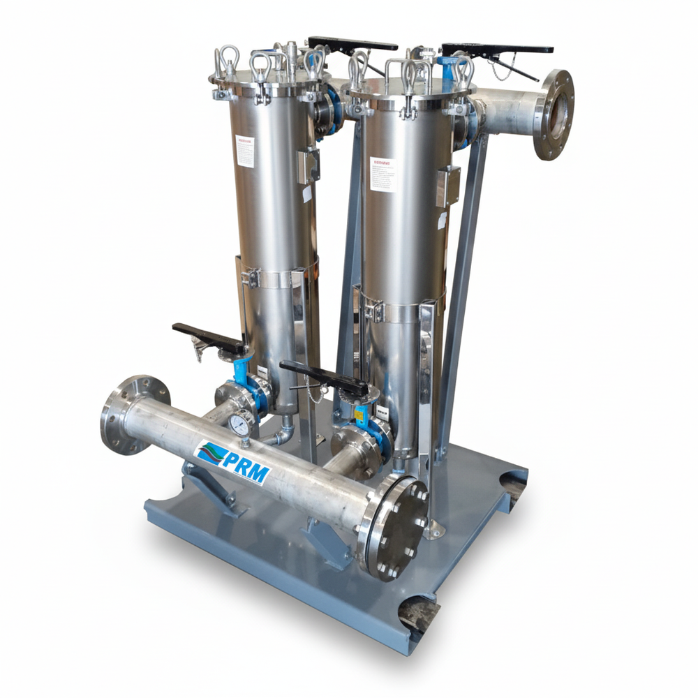 Filter Skid - Dual Bag Filter Housing (#2 Size) - 2