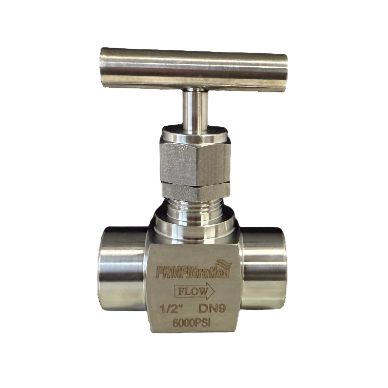 PRM 1/2 Inch Needle Valve, 304 Stainless Steel
