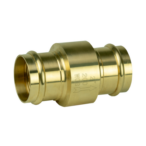 Jomar 105-624G 3/4 Inch Inline Check Valve, Press Connection, 300 WOG, Class 150 - Carton of 25