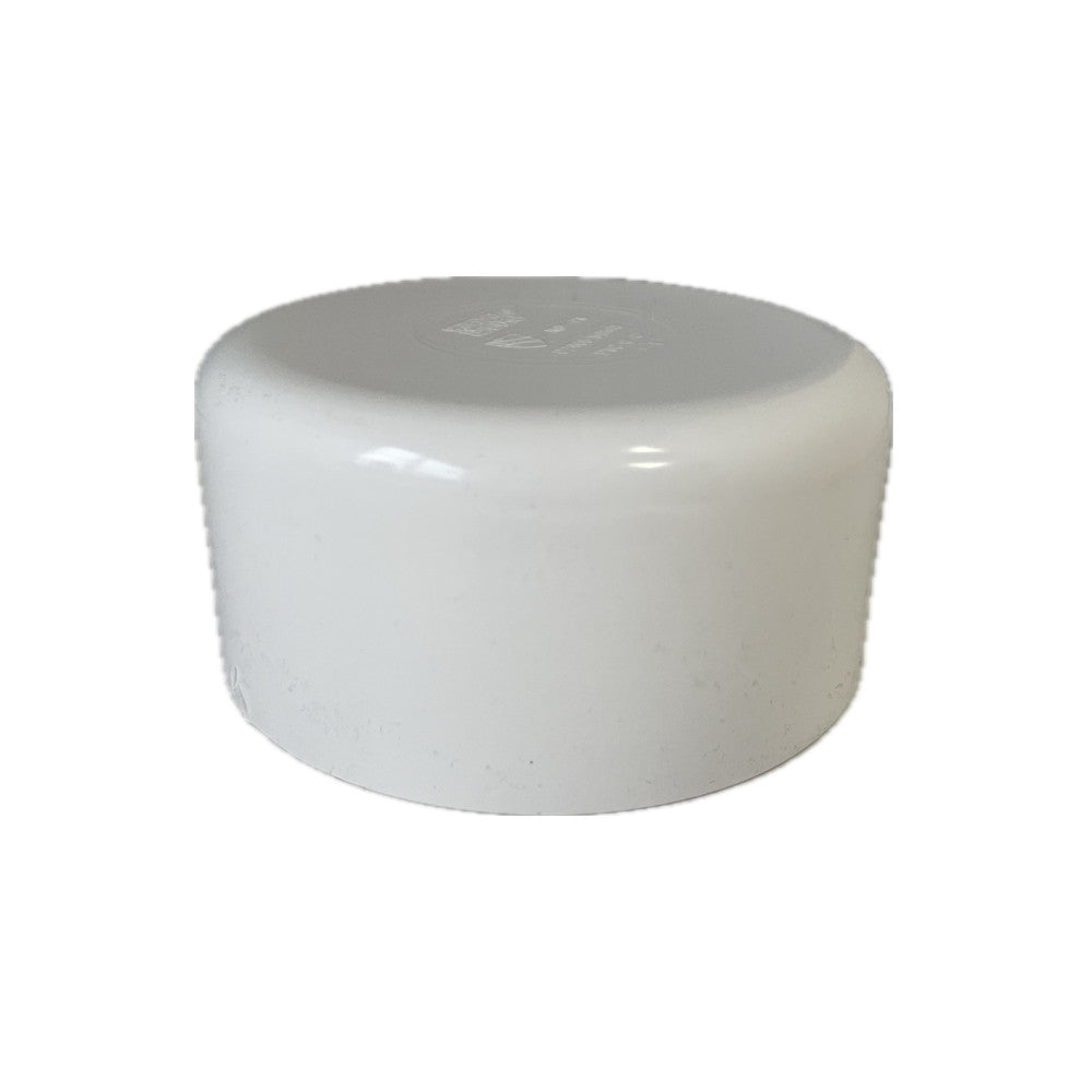 4" Sch 40 PVC End Cap Socket Connection (Single & Bulk)