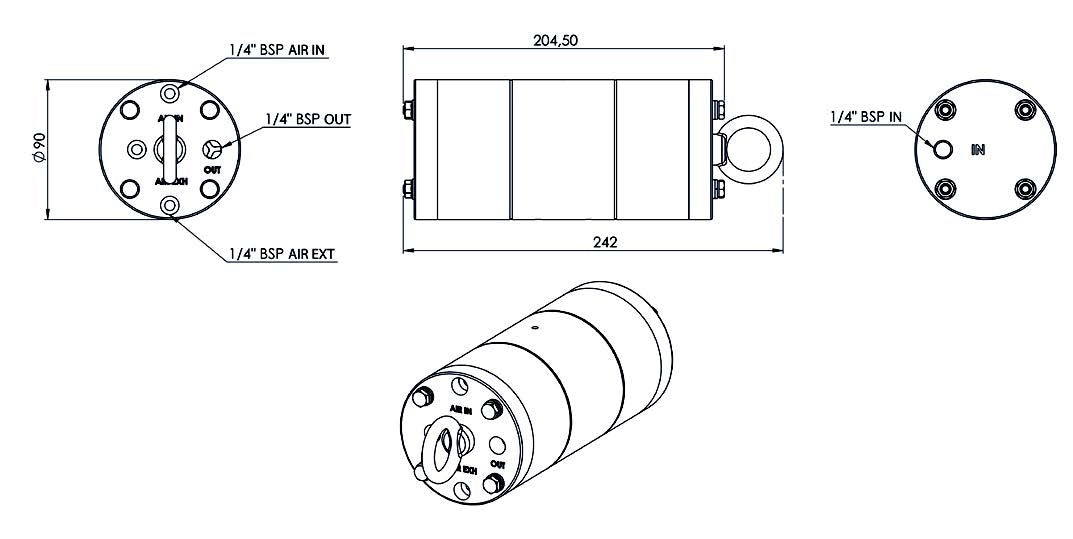 PRM Filtration Piezo Pump, Pneumatic Pump System