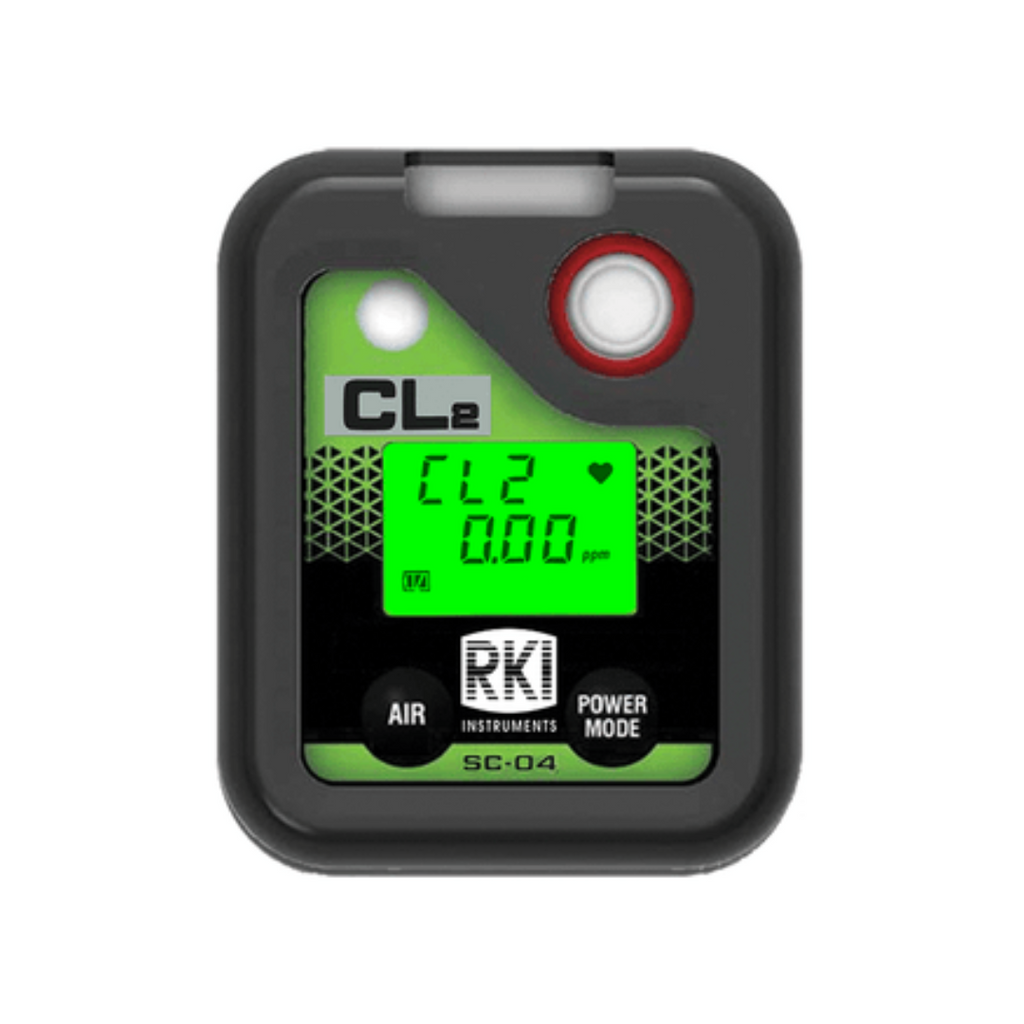 Control Instruments Gas Monitor RKI Instruments SC-04 Single Gas Monitor, Chlorine (Cl2), 0-20 ppm, 73