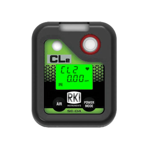 RKI Instruments SC-04 Single Gas Monitor, Chlorine (Cl2), 0-20 ppm, 73-0075