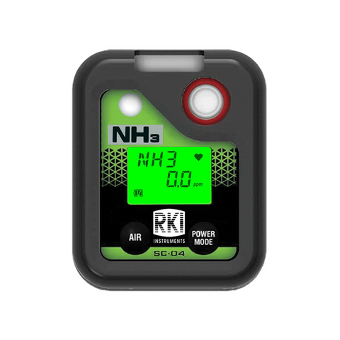 RKI Instruments SC-04 Single Gas Monitor, Ammonia (NH3), 0-400 ppm, 73-0077