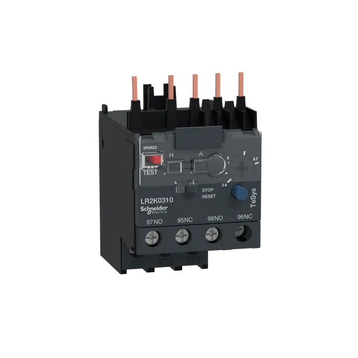 Schneider LR2K0310 Thermal Overload Relay, TeSys K, 2.6 to 3.7 Amp