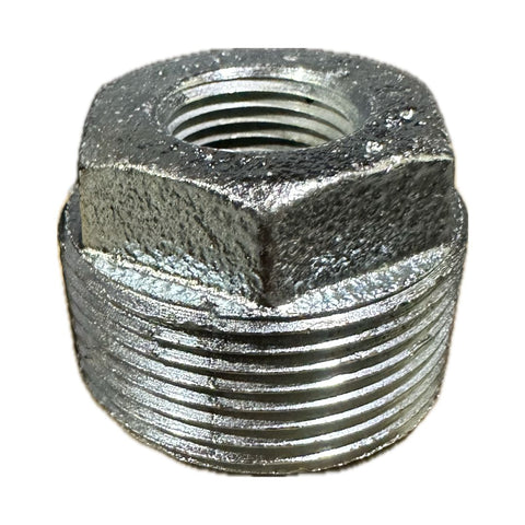 BMI 1-1/4" x 1/2" Galvanized Reducing Bushing, UL/FM