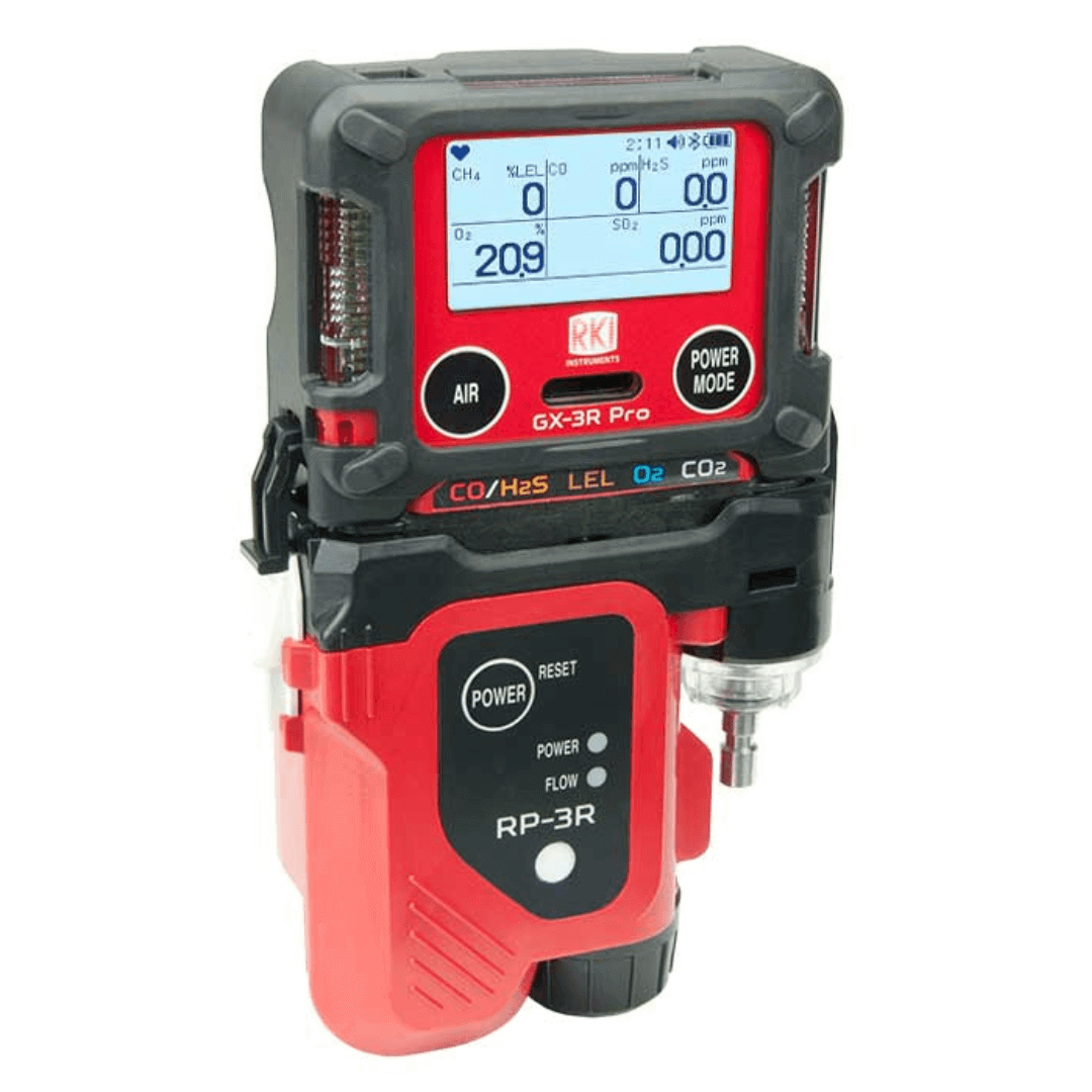 RKI Instruments GX-3R Gas Monitor Bundle with Pump and Case, 72-RA-C-58