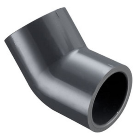 Spears 817-010 Sch 80 PVC 1 Inch 45 Deg. Elbow, Socket