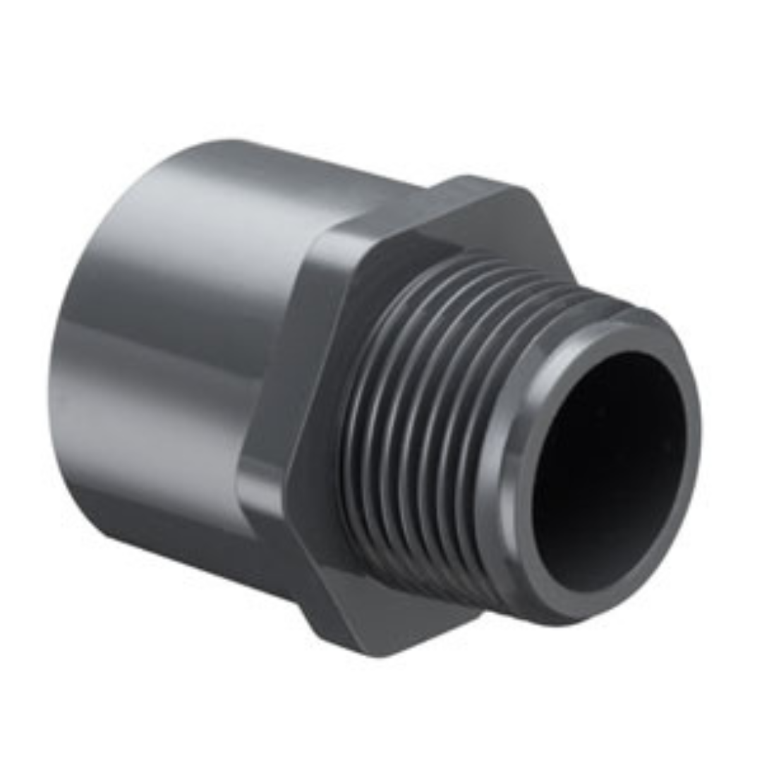 Spears 836-010 Sch 80 PVC 1 Inch Male Adapter, Socket X MNPT