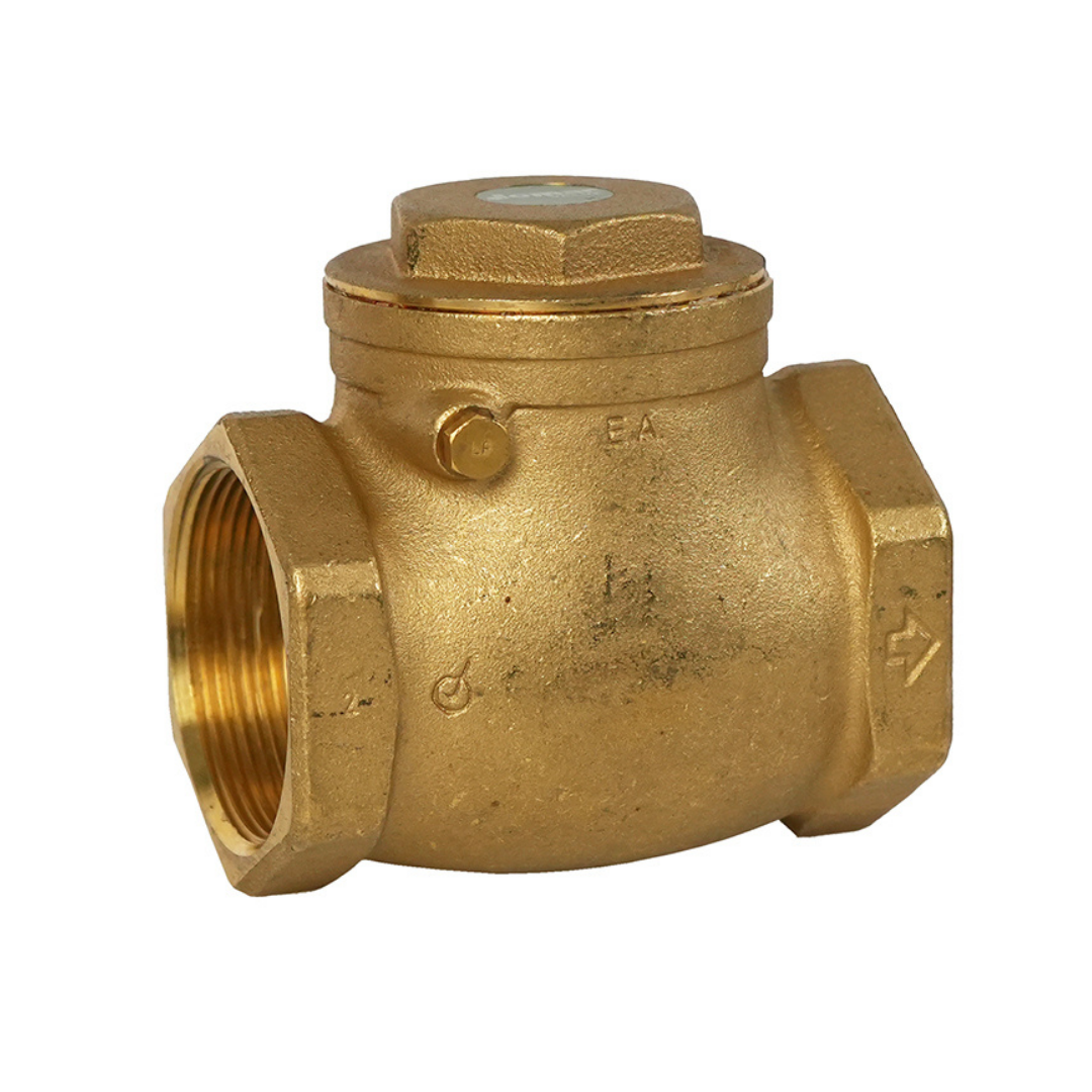 Jomar 105-110G 3 Inch Lead Free Brass Horizontal Swing Check Valve, Threaded Connection, 200 WOG