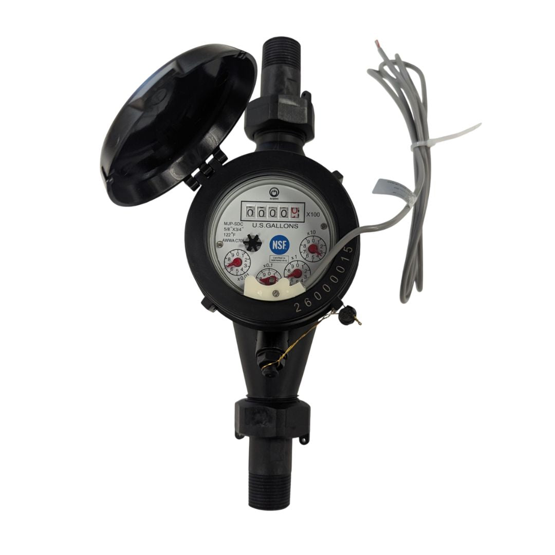 PRM 3/4 Inch NSF Certified Water Meter, Cover Closed