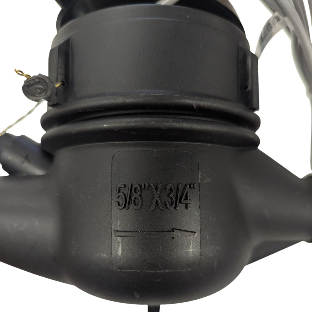 PRM 3/4 Inch NSF Certified Water Meter, Side View