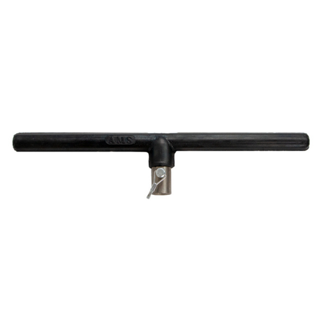 AMS 58504 18" Rubber-Coated Cross Handle - Hex Quick Pin Connection