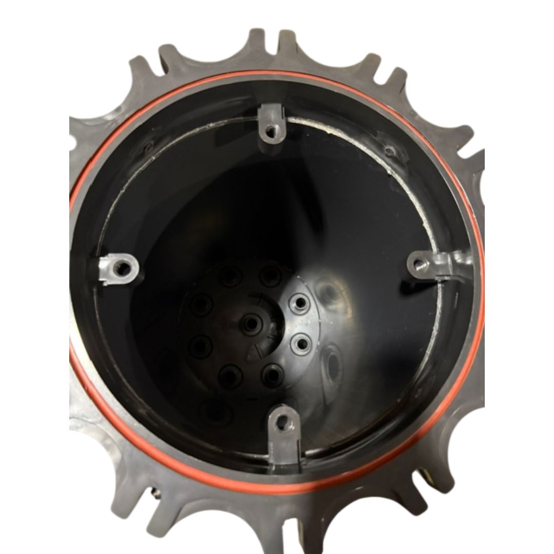 View of hold down mounting threads