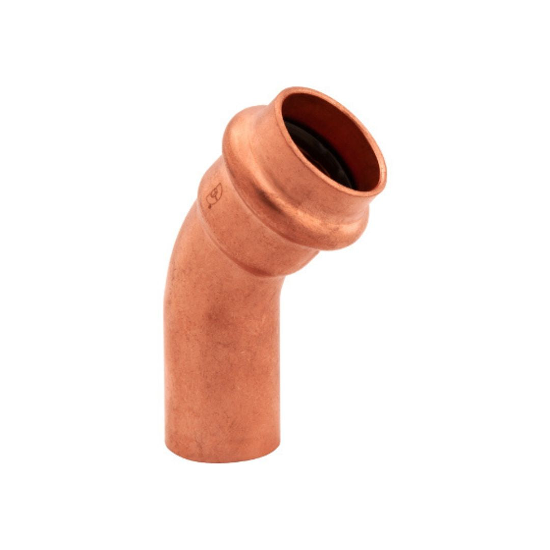BMI 1-1/4 Inch Copper Press 45 Street Elbow